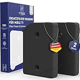 2 Filter passend für Miele T1 9164761 Trockner – Ersatzfilter für Wärmepumpentrockner - Flusenentfernung – Waschbarer Sockelfilter – Schaumfilter Fein/Grob, Fusselfilter, Schwammfilter (2er-Set)