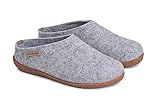 THE COZY SHEEP Filzpantoffeln mit Gummisohle (Größe 39) | Praktische Herren & Damen Hausschuhe Sommer und Winter | Bequeme Hausschuhe Damen und Herren | Filz Hausschlappen Geschlossen