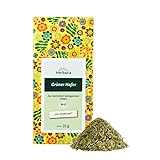 Herbaria Grüner Hafer Tee bio 75g – 100% Bio-Kräutertee lose – Bio-Grüner-Hafer Tee lose - natürlicher wohltuender Teegenuss - klimaneutral.