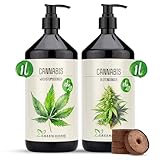 Green Home Hanf- & Cannabis-Dünger Konzentrat Set – 1L Wachstumsdünger & 1L Blütendünger, Für ca. 290L Wasser, Indoor/Outdoor/Autoflower. Ideal NPK-Balance, Mineralische Nährstoffe