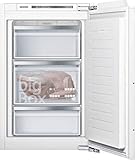 Siemens GI21VADE0 iQ500 Einbau-Gefrierschrank / E / 176 kWh/Jahr / 96 l / lowFrost / Big Box / freshSense / Flachscharnier