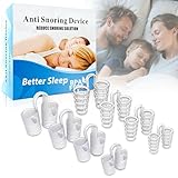 8 Stück Schnarchstopper, Nasenspreizer Besser Atmen, Nasenklammer Schnarchen, Wiederverwendbares Anti Schnarch Nasenclip, Anti Schnarch Gerät, Für Besseren Atmen Nasendilatator und Schlaf