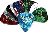 Fender 351 Picks Celluloid Medley Heavy - Plektren-Set, 12-teilig