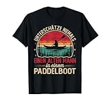 Kanu Kajak Paddelboot Kanadier Kajakfarer Kanufahrer Vintage T-Shirt