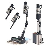Cecotec Kabelloser Staubsaugerbesen Conga Rockstar 5500 Hurricane Station Flex Max. 220AW, 700W, Auto Entleerungsstation, 90 Min Laufzeit, Anti-Verwicklungsbürste, Flexibles Rohr, Zyklontechnologie