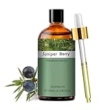 Wacholderbeere Ätherisches Öl Reine 100ML, PHATOIL Ätherische Öle für Diffuser Erstklassige Qualität, Aroma Duftöl Wacholderbeere Öl für Kerzen, Duftlampe, Luftbefeuchter
