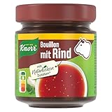 Knorr Bouillon mit Rind im Glas Brühe mit kräftigem Geschmack und mit natürlichen Zutaten 6,5 Liter