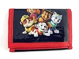 Paw Patrol Nickelodeon Geldbörse für Jungen, dreifach gefaltet, Geldscheine, Dunkelblau, Rot und Mehrfarbig, 13CM X 9CM X 1CM, Dreifach gefaltete Brieftasche