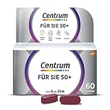 Centrum Für Sie 50+, 60 St. – Hochwertiges Nahrungsergänzungsmittel speziell für Frauen ab 50 zur täglichen Komplettversorgung mit Mikronährstoffen - Verpackung kann variieren