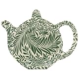 The Leonardo Collection William Morris Larkspur Teebeutelablage für Küche und Zuhause, Britisches Design, langlebig, Teebeutelschale für gebrauchte Teebeutel, Teebeutelform mit modernem Design