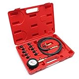 Öldrucktester Set 12tlg. Öldruckprüfer Öl-Meßgerät 0-10bar 0-140psi Öl-Messer Prüfgerät Öldruck