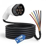 EVify Typ 2 Ladekabel 11kW 7M offenes ende für Elektroauto & Hybrid • Ersatzkabel 3 phasig 16A für EV PHEV • geeignet für alle E Autos Modell 3 S X Y, ID3, ID4, ID5