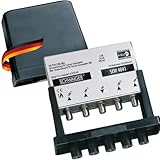 SCHWAIGER SEW4041 211 DiSEqC 2.0 Schalter 4/1 im Wetterschutzgehäuse 4 Satelliten auf 1 Teilnehmer SAT Switch Signal-Umschalter HDTV Full HD Verteiler