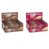 Corny Haferkraft Kakao, 12er Pack (12 x 65 g) & Haferkraft Cranberry-Kürbiskern, 12er Pack (12 x 65 g)