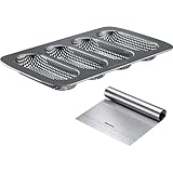 Westmark Mini-Baguette-Form und Teigkarte – Mit dem praktischen Set lassen sich Mini Baguettes einfach selbst zubereiten und portionieren – 2-teilig