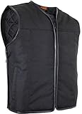 MDM Textil Bikerweste (Winddicht und Wasserabweisend),...