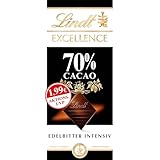 Lindt Schokolade EXCELLENCE 70% Kakao, Promotion | 100 g Tafel |Intensive aromatische Edelbitter-Schokolade | vegane Schokolade | Schokoladentafel | Schokoladengeschenk