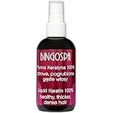 Flüssiges Keratin 100% fur starkes Haar, glänzendes Haar gegen gespaltene und abgebrochene Haarspitzen 100 ml BINGOSPA