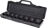 KS Tools 515.0210 3/4' Sechskant-Kraft-Stecknuss-Satz, 8-teilig kurz, 24-38mm