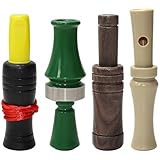 HFZCV 4er Set Entenpfeife, Entenlocker für die Jagd, Duck Pfeifer, Outdoor-Jagd-Zubehör Trainingspfeife Trillerpfeife Für Naturliebhaber, Entenjäger Outdoor Jagd Aktivität, Lanyard Zubehör