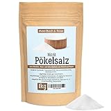 Pökelsalz, 1kg Nitritpökelsalz, NPS Salz zur Herstellung von Fleisch- und Wurstwaren, feines Pökelsalz mit einem Natriumnitrit Anteil zwischen 0,4 – 0,5%