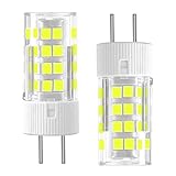 LUHMQ G5.3 LED Glühbirne, GU5.3 Bi-Pin Sockel MR16 LED Lampen,AC/DC 12V-24V, 3W=30W – für Spotlight Track Lighting,Garten- & Landschaftsbeleuchtung,Clear Glass Lens Design (Kaltesweiß 6000k, 2 Stück)