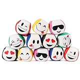 Jonglierbälle 12er Set, 5cm Jonglierbälle für Anfänger,Juggling Balls for Beginners Jonglierbälle Kinder, Langlebige und weiche PU Leder Jonglierbälle für Erwachsene Kinder Anfänger Outdoor Spielzeug