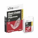 CYB ON THE GO Minitabletten, 100 x sehr kleine, leicht verdauliche Tabletten im praktischen Spender – Eisen 14mg – Bildung roter Blutkörperchen, Verringerung von Müdigkeit und Erschöpfung