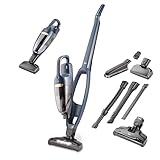 AEG 2in1 Akku Staubsauger, schlanke Bauform, Multi-Bodendüse, PetPro-Elektrosaugbürste, Tiefenreinigung, bis zu 50 min Laufzeit, 21,6 Volt, inkl. Zubehör, freistehend, Hygienefilter, blau, QX7-1-I360