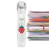 CENMOO Push Clip für Hefter | Büroklammern - Clip Spender für Nachfüllmuscheln, Clip für Ordner Klemmen für Papier Hefter Tisch für Schreibtisch, Zuhause, Schule, Büro