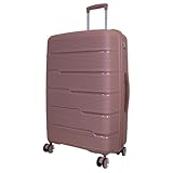 Monopol Reisekoffer und Kofferset 3tlg Hartschale (PP) Aruba Trolley roségold (Reisekoffer - Größe L)