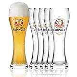 ERDINGER Weizenbierglas 0,5 l Set - 6 Weizenbiergläser 0,5...