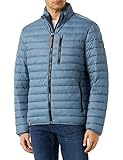 camel active Herren Leichte Steppjacke ohne Kapuze Blouson, Mittelblau, 26