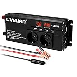 LVYUAN Wechselrichter 1500W 12V 230V 240V Modifizierter Sinuswellen Spannungswandler