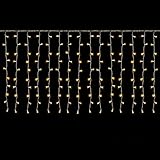 SALCAR LED Eisregen Fenster 2m x 1m LED Lichtervorhang Balkon, 100er LED Lichterkette Außen Innen Weihnachten, Weihnachtsbeleuchtung Hängend mit 9 Modi und Memory-Funktion, Warmweiß