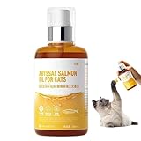 Fyrdyn Lachsöl Für Katzen, 200ml Fellpflege-Öl Gegen Haarausfall, Hochkonzentriertes Reines Tierprodukt Mit Schneller Wirkung Zur Unterstützung Der Gelenkbeweglichkeit Und Hautgesundheit Bei Hunden