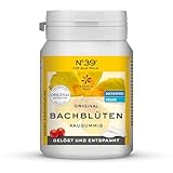 Original Bachblüten Kaugummi Notfall Nr. 39 von Lemon Pharma, Vegan und Zuckerfrei