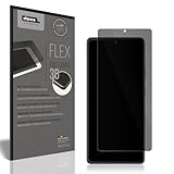 dipos FLEX Privacy Blickschutz-Folie matt passend für Samsung Galaxy S10 Lite Schutzfolie mit 100% Display-Abdeckung, Fingerprint-Kompatibel, Case-Friendly, Full Cover, Sichtschutz Filter 2-Way