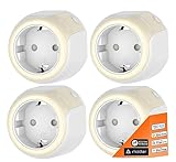 Onvis Thread Steckdose, Matter Smart Plug Funktioniert mit Alexa, Apple HomeKit, Google Home, App- und Sprachsteuerung, Timer, Kann Thread-Netzwerk erweitern, Reaktion Blitzschnell, 16A