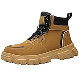 Winterschuhe Herren Arbeitsschuhe Herren S1 Work Boots Men Sneaker Hoch Herrenschuhe Winter Wasserdicht S3 Sicherheitsschuhe Herren Winter Arbeitsschuhe Herren Halbhoch