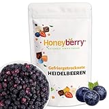 Gefriergetrocknete Wilde Heidelbeeren 100g - Gefriergetrocknete Früchte - Trockenfrüchte Gefriergetrocknet - Gefriergetrocknete Blaubeeren zum Backen, Kuchendekoration, Snacks, Müsli, Desserts