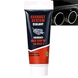 Auspuffreparaturpaste,hitzebeständige Auspuff Dichtmasse,Auspuffdichtmasse für Auto Motor,hohe Gasdichtigkeit,Kühlerdichtmittel,repariert schnell kleine Risse,für Autoschalldämpfer, Endrohre,75g