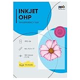 PPD 50 x A4 Inkjet Premium Overheadfolie für vollfarbige Ausdrucke in höchster Qualität PPD-34-50