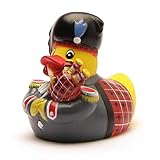 DUCKSHOP I Scottish Piper - Badeente I Quietscheente Dudelsackspieler I Quietscheentchen Schottland I L: 11 cm I Geschenk für Dudelsackspieler