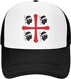 GPMZZMIX Baseballkappe Hiphop Sonnenhut Klassische Sardegna Flagge Italien Italien Baseballkappe Damen und Herren verstellbar Italienischer Stolz Trucker Mütze Sportgeschenk
