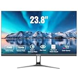 24 Zoll Ultra-Thin Bezel Computer Monitor FHD 1080P Business Monitor, LED PC Bildschirm Desktop Monitor, HDMI, VGA, 75Hz Gaming Display, 3000:1, Eye Care, VESA Mountable, Schwarz