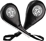 WUWEOT 2 Pack Taekwondo Kick Pads, Langlebige Striking Pad Target TKD Karate Kampfsport Strike Targets Kickboxing Training, Schwarz