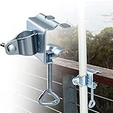 LEcylankEr Sonnenschirmständer Schirmständer Sonnenschirm für Gartenschirme Bank Buddy Deck Schirmständer Tragbare Sonnenschirmhalter Balkongeländer für Geländer Terrassen Tische Stühle im Freien