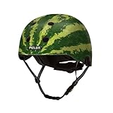 Melon »Real Melon« Leichter und Cooler Fahrradhelm für Damen, Herren und Kinder mit maximalem Schutz Größe XL-XXL (52-58 cm) Grün Melone