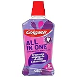 Colgate Mundspülung All In One 500 ml – für sofortige & anhaltende Frische und Kariesschutz – antibakterielle Mund- und Zahnreinigung ohne Alkohol** für optimalen Schutz